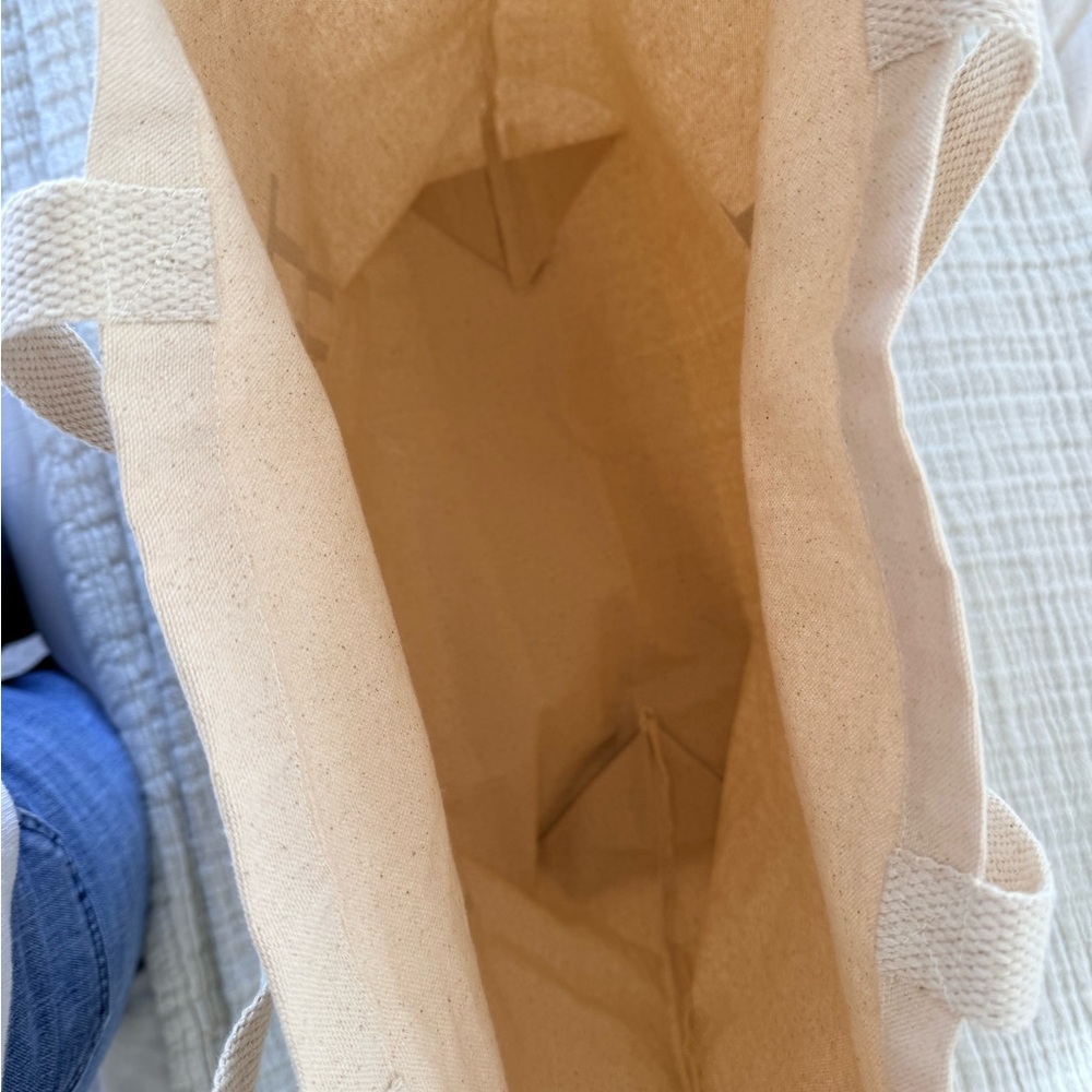 Vuori Natural Canvas Tote Bag With Vuori Cactus Pin - Picture 5 of 6